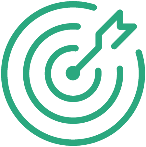 Icon representing Vomatec’s mission – aiming for tailor-made excellence