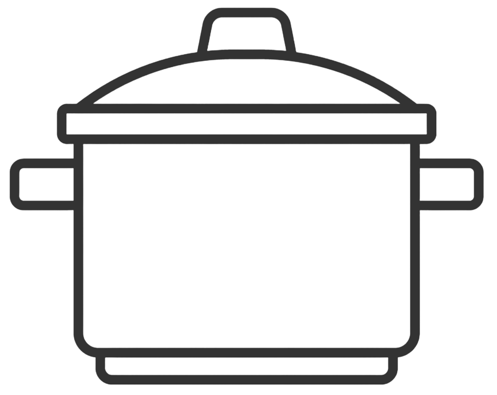 Icon representing batch cooking process for confectionery production
